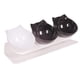 thumbnail image 2 of Cuencos Elevados Para Gatos, Cuenco Duradero Para Comida Y Agua Para Gatos De Interior, Cachorros, 2, Negro Y Blanco, 2 of 3