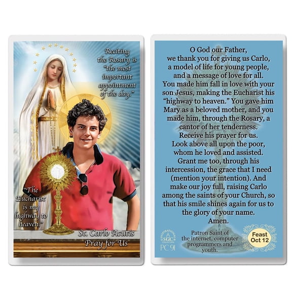 Tarjetas de oración – THE SAINTS COLLECTION – Pack de 20