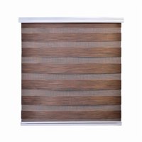 Cortina Roller Duo Zebra Dia Y Noche 140 X 200 Cm Café Osc Jaspeado Guiza