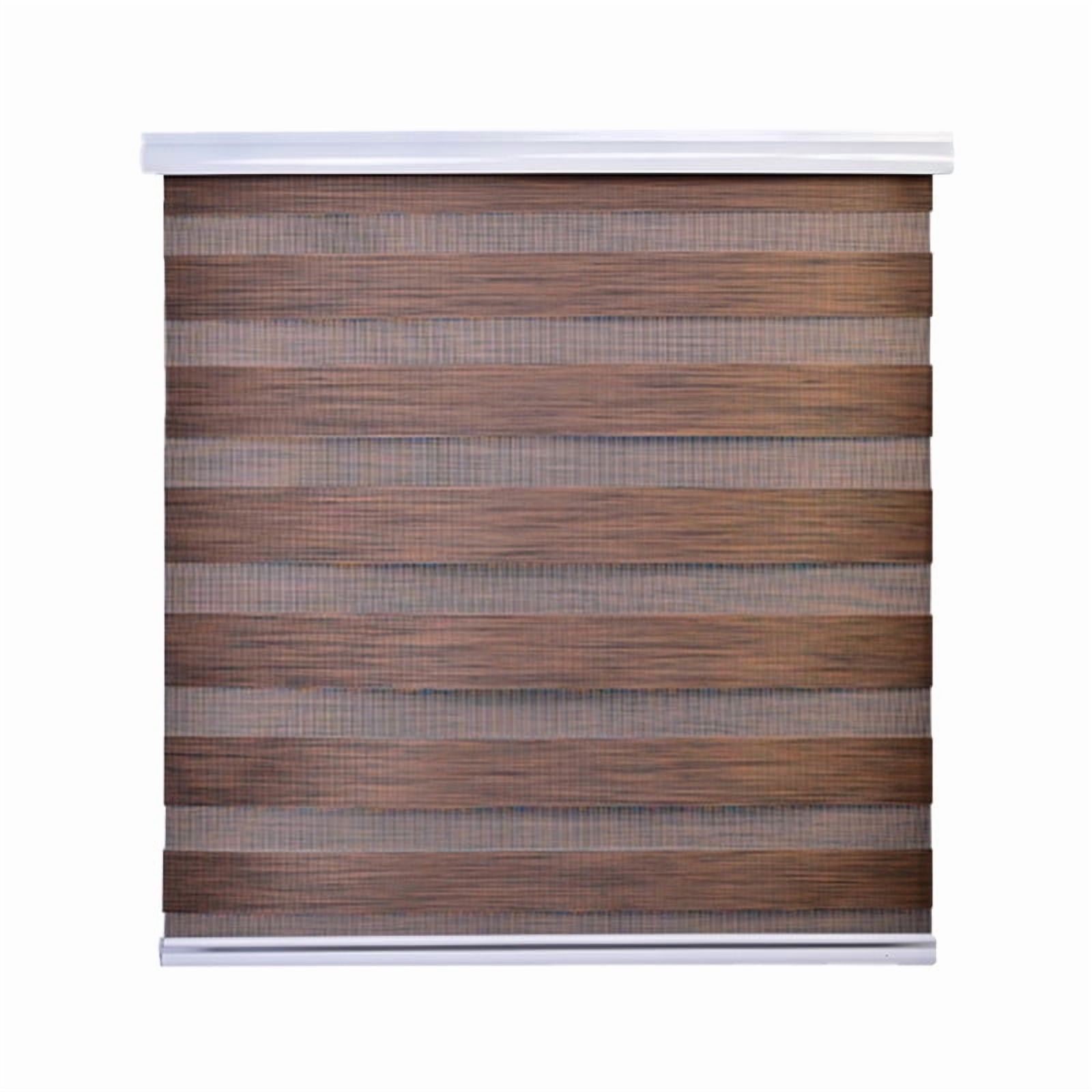 Cortina Roller Duo Zebra Dia Y Noche 140 X 200 Cm Café Osc Jaspeado Guiza