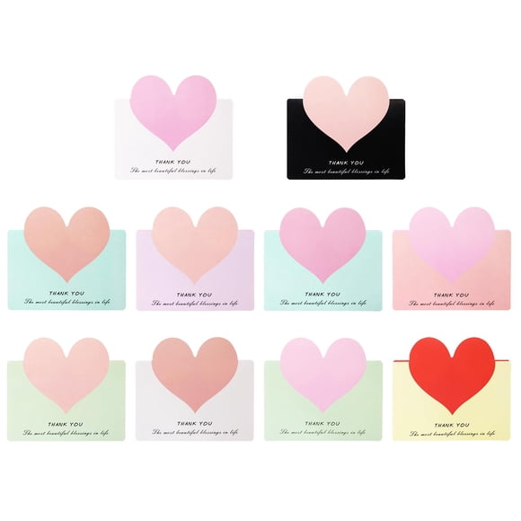 Tarjetas de felicitación con forma de corazón PPHTony con forma de corazón, 20 unidades