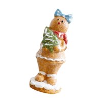 Magideal - Estatua De Hombre De Jengibre De Navidad, Accesorio De Fotografía En Miniatura, Decoración De Mesa De Navidad Encantadora Para Habitación, Decoración Estilo A