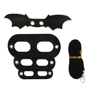 Ioensy - Correa De Lagarto Ajustable, Arnés De Dragón Barbudo De 3 Tamaños, Ala Y Correa Negra