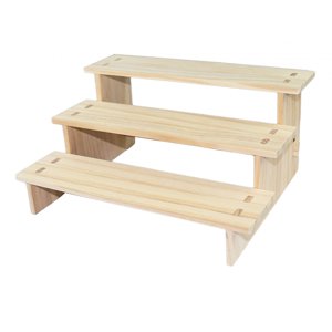 Ioensy - Soporte Elevador De Exhibición De Madera, Accesorios De Escaparate Decorativo Para Esculturas, Figuras, Hogar, 3 Capas, 30Cm