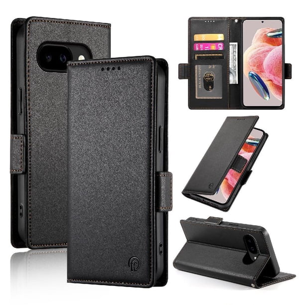 Funda Cartera Magnética con Tarjetas y Soporte para Google Pixel 10A Negro