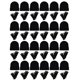 thumbnail image 1 of Gorros y Guantes Winterlace Pack de 48 unidades Negro Unisex, 1 of 9
