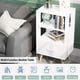 thumbnail image 4 of Mesa de noche Aenuert de 3 niveles, blanca, con carga USB, 4 of 9