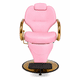 thumbnail image 2 of Sillon Profesional Hidráulico Barberia Spa Reclinable 130° Giro 360° Rosa Nanofort Base Metalica Soporta hasta 150 kg, 2 of 7