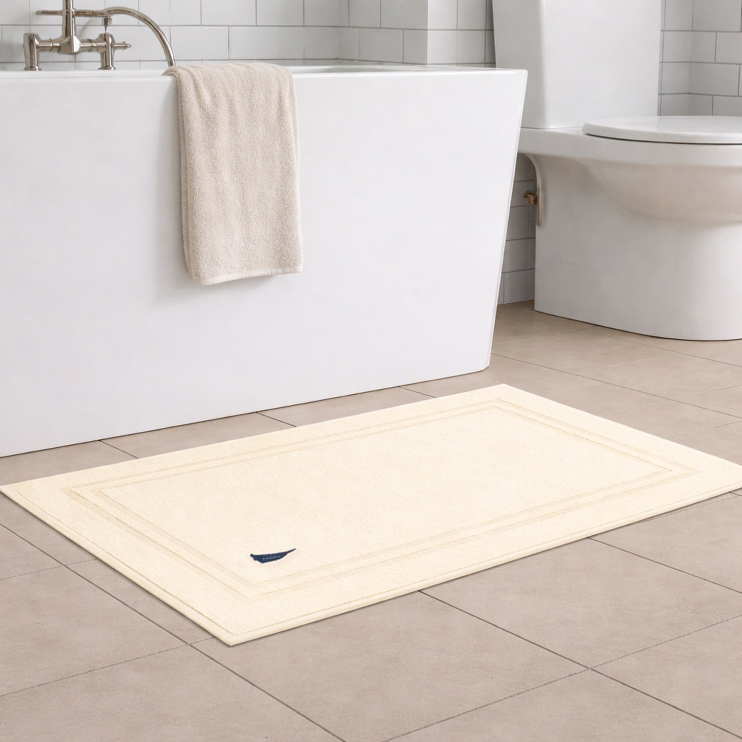 Toalla De Piso Savoy Nautica Home Algodón Premium 50x80 Cm Beige