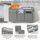 thumbnail image 4 of Organizador de mesita de noche Bedside Caddy Edudif de doble uso, gris, 4 of 7
