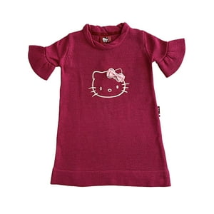 Vestido Niña Hello Kitty Fucsia 4