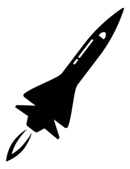 Rienda Libre Graphics - Decomural Rocket Launch Spaceship Ws-15717