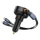 thumbnail image 2 of Cargador de smartphone para Auto Baseus Enjoyment Tipo C Con Cable Tipo C y Lightning - 60W - Negro, 2 of 8
