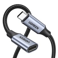 Cable De Extensión Usb C Ugreen De 10 Gbps/100 W, 0,5 M, Gris