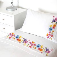 Tuyo Print - Juego De Sábanas 1,5 Pl Jardín De Flores