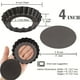 thumbnail image 3 of 6pcs Mini Tart Pans 4 Inch With Removable Bottom, Nonstick Round Quiche Pie Pan Set, Cupcake Muffin Mold Tin Pan Baking Tool, Reusable Quiche Bakeware Carbon Steel For Pies, Cheese Cakes, Desserts, 3 of 4