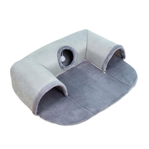 Ioensy - Cama Para Gatos 2 En 1, Túnel De Juegos, Parque Infantil, Tubos De Túnel Para Gatos, Juguete Para Conejos Y Gatitos Pequeños