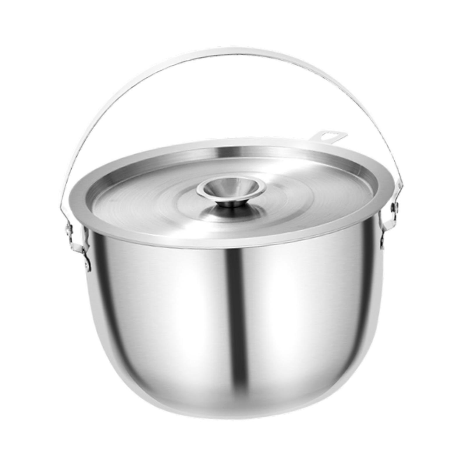 Magideal - Olla Con Filtro De Aceite, Almacenamiento De Utensilios De Cocina, Acero Inoxidable Multifuncional Para Almacenamiento En La Cocina, Freír, Cocinar, O 28 Litros