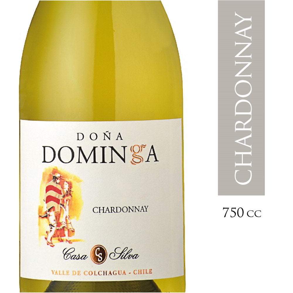 Vino Blanco Chardonnay Reserva 14° Botella 750 cc Doña Dominga