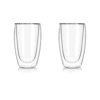 Concepts Life - Set 2 Vasos De Café Vidrio Doble Pared 400 Mlo