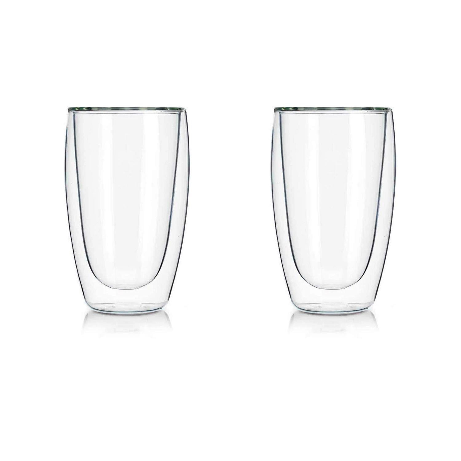 Concepts Life - Set 2 Vasos De Café Vidrio Doble Pared 400 Mlo