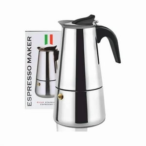 Aventura Store - Cafetera Italiana Inoxidable Cafetera Espresso 4 Tazas