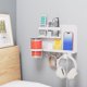 thumbnail image 1 of Estante de pared KMUZAWN blanco para organizar al lado de la cama, 1 of 9