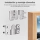 thumbnail image 5 of Set Colgador Empotrado Acero inox espejos Cuadros Montaje, 5 of 8