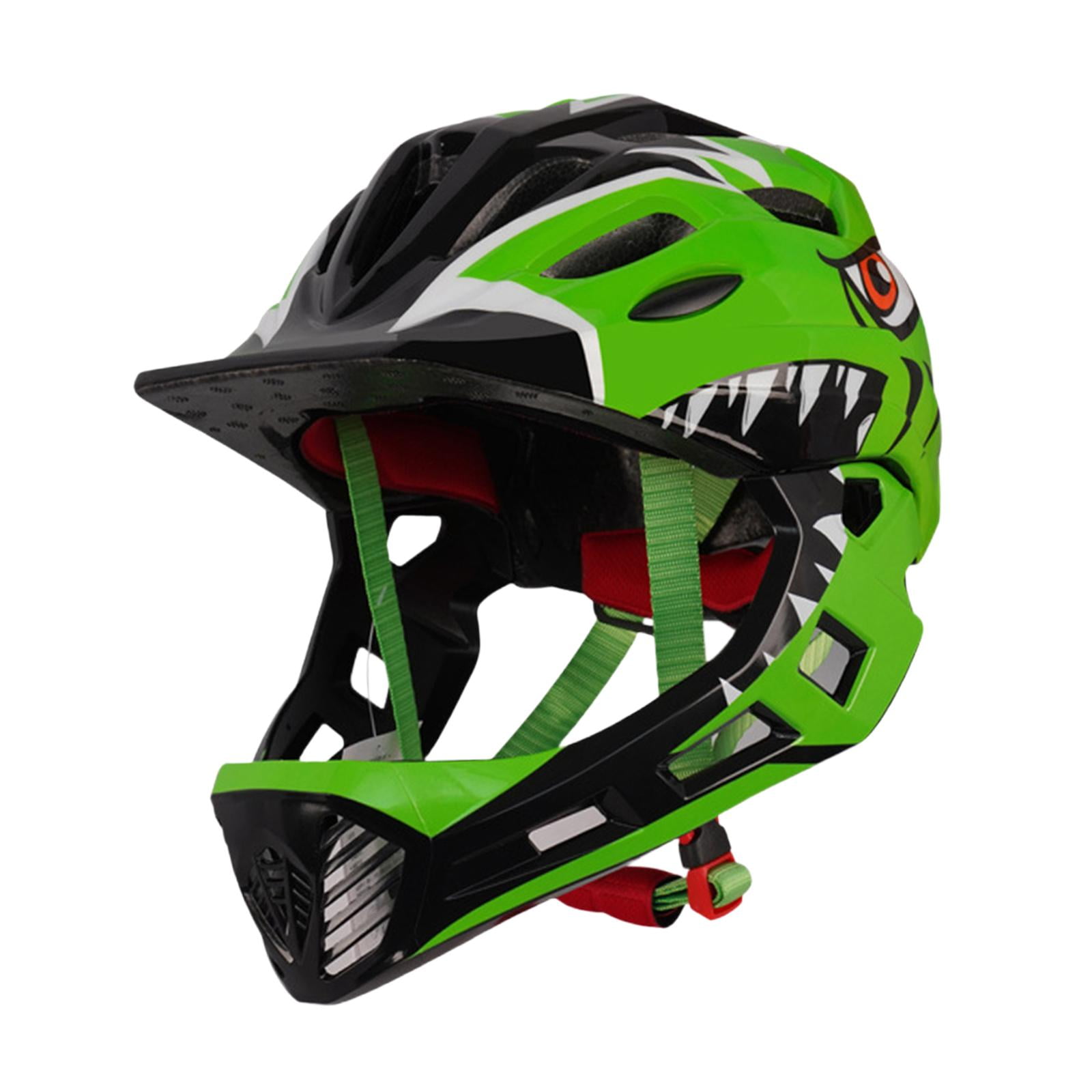 Ioensy - Casco De Bicicleta Para Niños, Casco Integral Moderno Para Exteriores, Correr, Andar En Bicicleta, Patineta, Color Verde