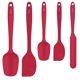 thumbnail image 1 of Espátula de Cocina HOTEC, juego de 5, color rojo, resistente al calor, 1 of 7