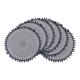 thumbnail image 1 of REGALWOVEN Juego de 6 Manteles Individuales de Poliéster para Decoración de Mesa de Cocina Resistente al Calor Manteles Individuales Limpiables Negro Gris 15*15in, 1 of 6