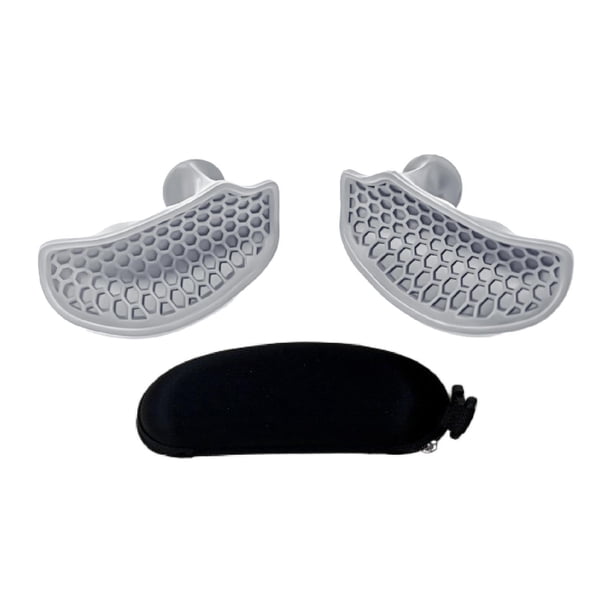 2x Almohadillas de explosión de elevación de pesas Tamaño de entrenamiento fortalecido a mano con memoria de casos EVA para filas Sports Ejercicio Gim Gris
