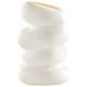 thumbnail image 1 of Florero De Plástico Maceta Espiral Forma Arreglo Floral Contenedor Decorativo Blanco, 1 of 5
