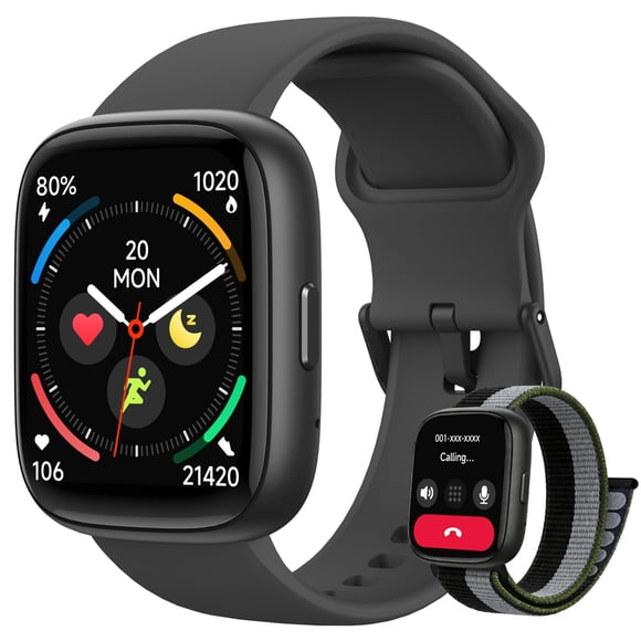 Reloj inteligente LODIMEKE 2026 mejorado de 44 mm con 2 correas, Alexa e IP68