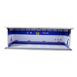 Magideal - Modelo De Escala 1/64 Case De Automóviles De Automóvil Diorama De Garaje, Decoración Del Paisaje De Micro Decoración Escena De Estacionamiento De Esta Estilo A