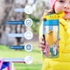 thumbnail image 5 of Hora de aventura Botella de Agua con Tapa Pop Top de Un Toque, Acero Inoxidable, a Prueba de Fugas, para Deportes, Botella Infantil azul 12 oz, 5 of 6