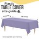 thumbnail image 2 of Exquisite Mantel de Plástico Premium 66% Más Grueso, Rectangular, 0,5 mil, Pack de 6, Lavanda, 54" x 108" (137 cm x 274 cm), Desechable y Resistente al Desgarro, 2 of 7