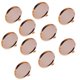 thumbnail image 2 of Bandeja En Blanco Con Base De Broche De Cobre Redondo De 10 Piezas, Pasadores De Seguridad De 20 Mm, Oro Rosa, 2 of 5