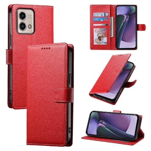 Funda para FOXDOCK Motorola Moto G Stylus 5G 2023– Cuero Premium, 3 ranuras para tarjetas, Protección contra impactos