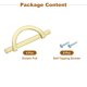 thumbnail image 3 of Uxcell 4Pcs 3.78 pulgadas Manijas de Gabinete de Cocina con Tornillo, Oro, 3 of 6