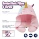 thumbnail image 5 of Set de Almohada de Cuello con Capucha de Animal 3D B Kids y Cobija Rosa, 5 of 9