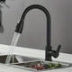 thumbnail image 3 of 1pc, 304 Stainless Steel Black Pull-out Faucet, Kitchen Sink Hot And Cold Retractable Faucet, 360°rotating Pull-out Faucet, Two Modes To Adjust The Water, 3 of 4
