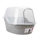 thumbnail image 1 of Caja de arena para gatos Petphabet Jumbo con capucha, extra grande, gris, 1 of 7