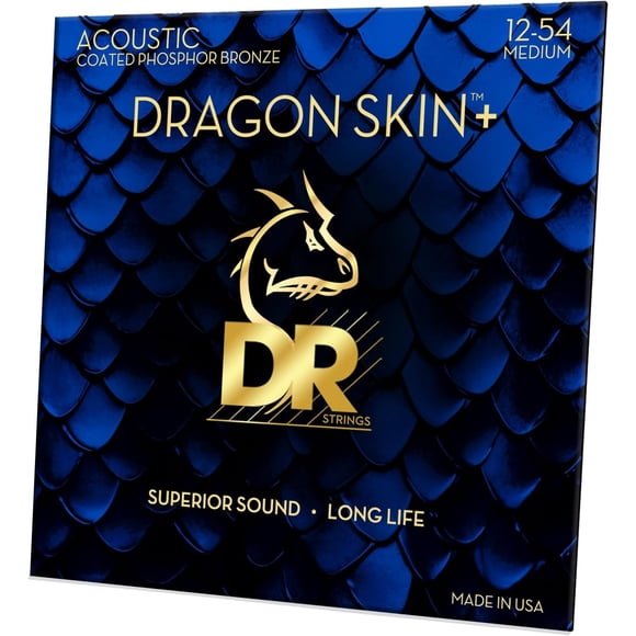 Cuerdas para guitarra acústica DR Strings DRAGON SKIN+ DAP-12 Light