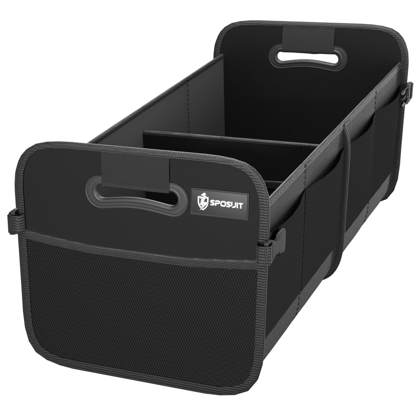 Organizador De Maletero Sposuit 70l Para Coche Con 11 Bolsillos Y Asas