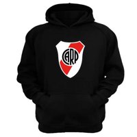 Genérico - Polerón Canguro River Plate Negro Talla Xl Unisex