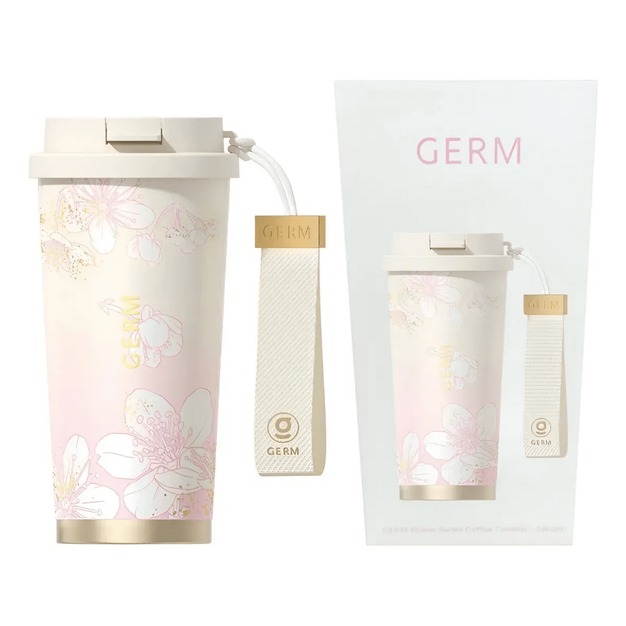 Germ Termo Botella Café Frío O Caliente 500ml Rosa Degradado Rosa Degradado