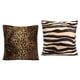 thumbnail image 2 of 2Pcs 45x45cm Animal Print Funda de almohada Leopard Zebra Sofa Car Cojín cubierta A, 2 of 5