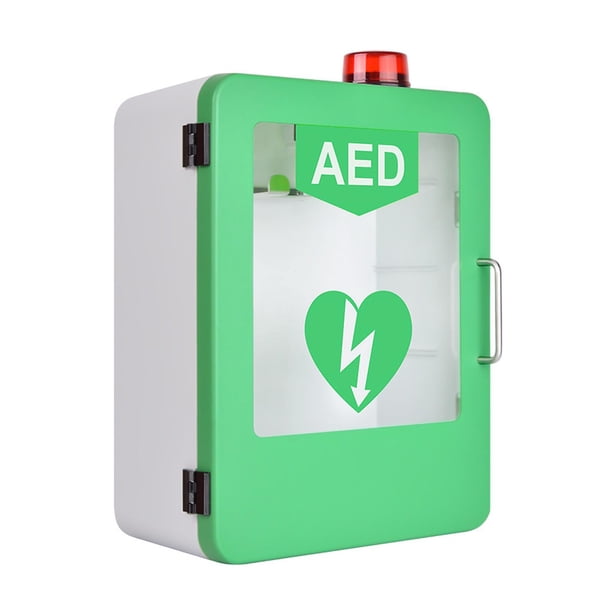 Gabinete de almacenamiento Aed, caja colgante Aed, caja externa con alarma, gabinete Aed transparente montado en la pared con cierre a presión para
