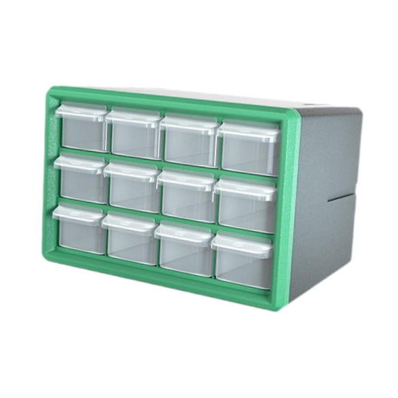 Caja De Almacenamiento De Hardware Con 12 Cajones, Armario Para Nueces, Joyería, Manualidades, Cuentas